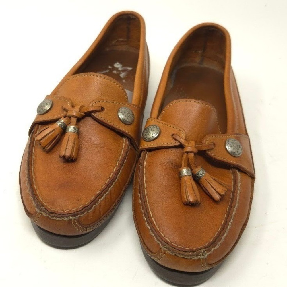 Dexter Men's Tassel Loafers Tan‎ Leather Slip-On Dress Shoes Size 8.5